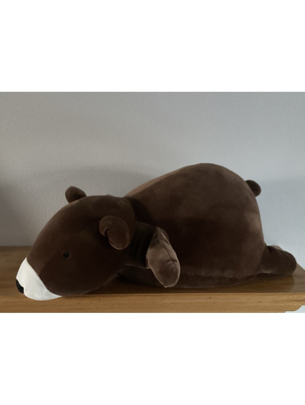 Rare Pillowfort Weighted Plush Brown Bear W/White Nose 3 lbs Stuffed Animal